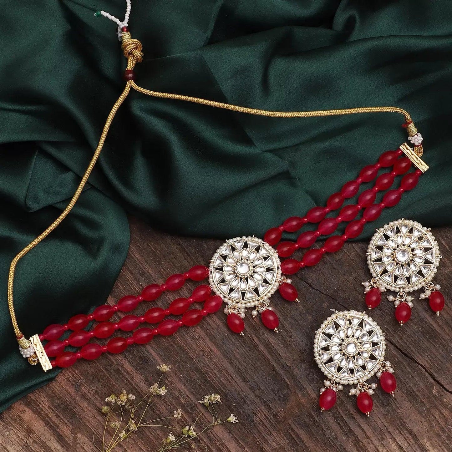 Pink Arshi Choker Set