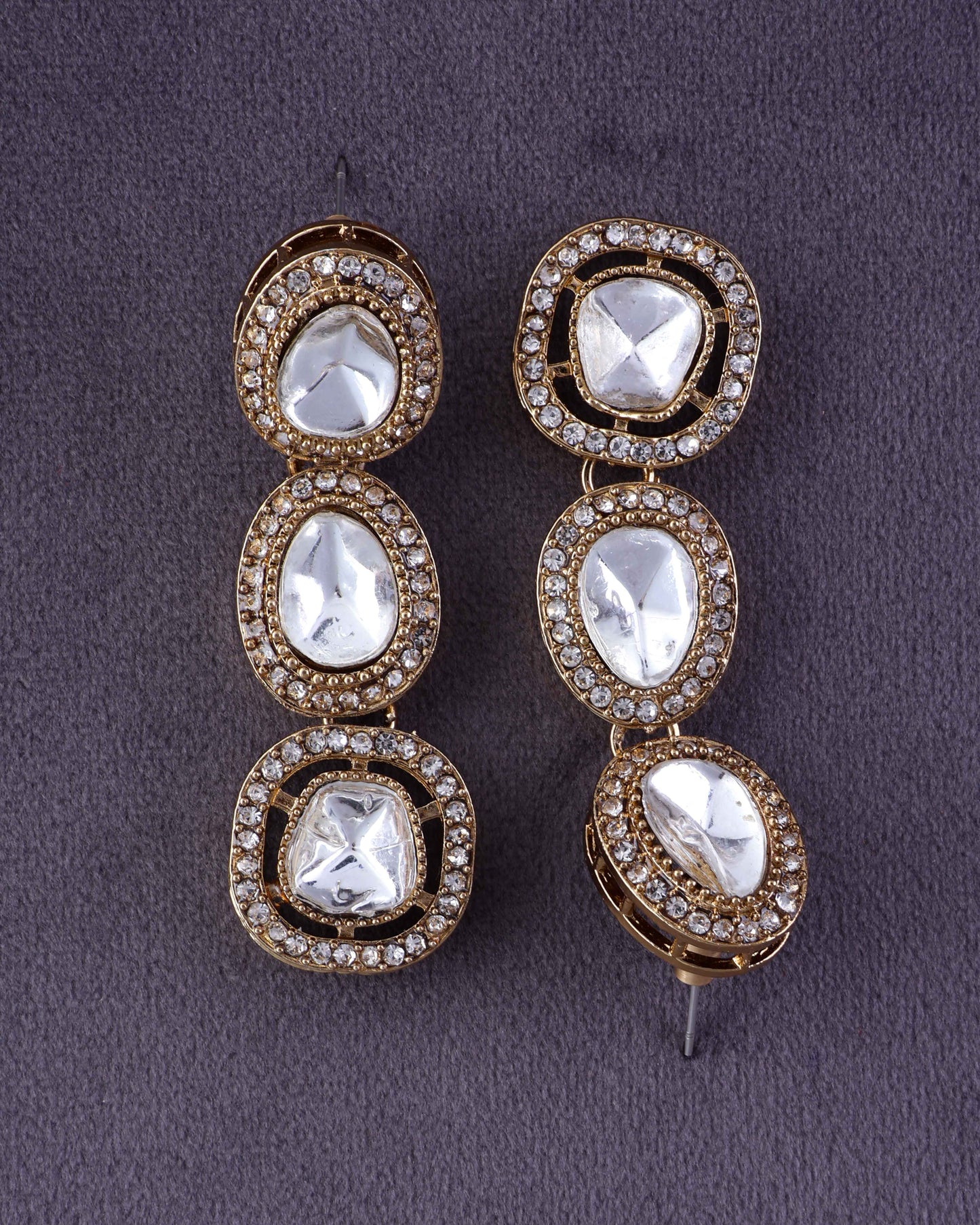 Silver Rishita Polki Dupe Earring