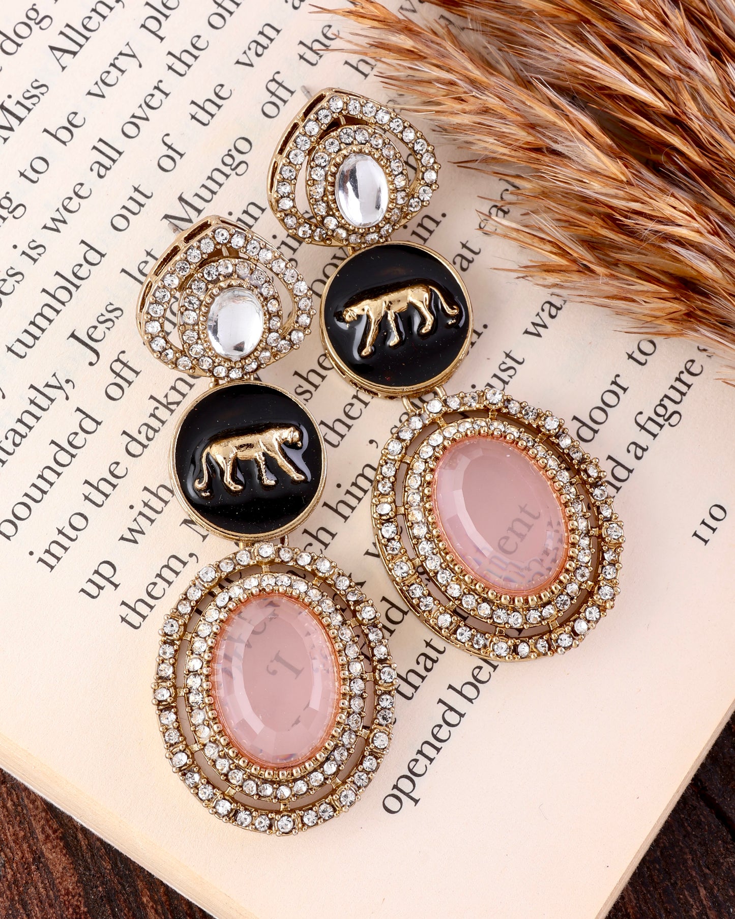 Blush Iravya Premium Designer Zircone Polki Dupe Earring