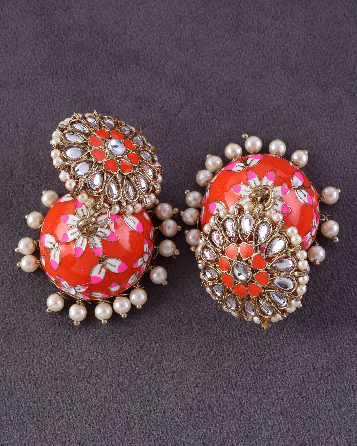 Orange Nimrat Meena Jhumka