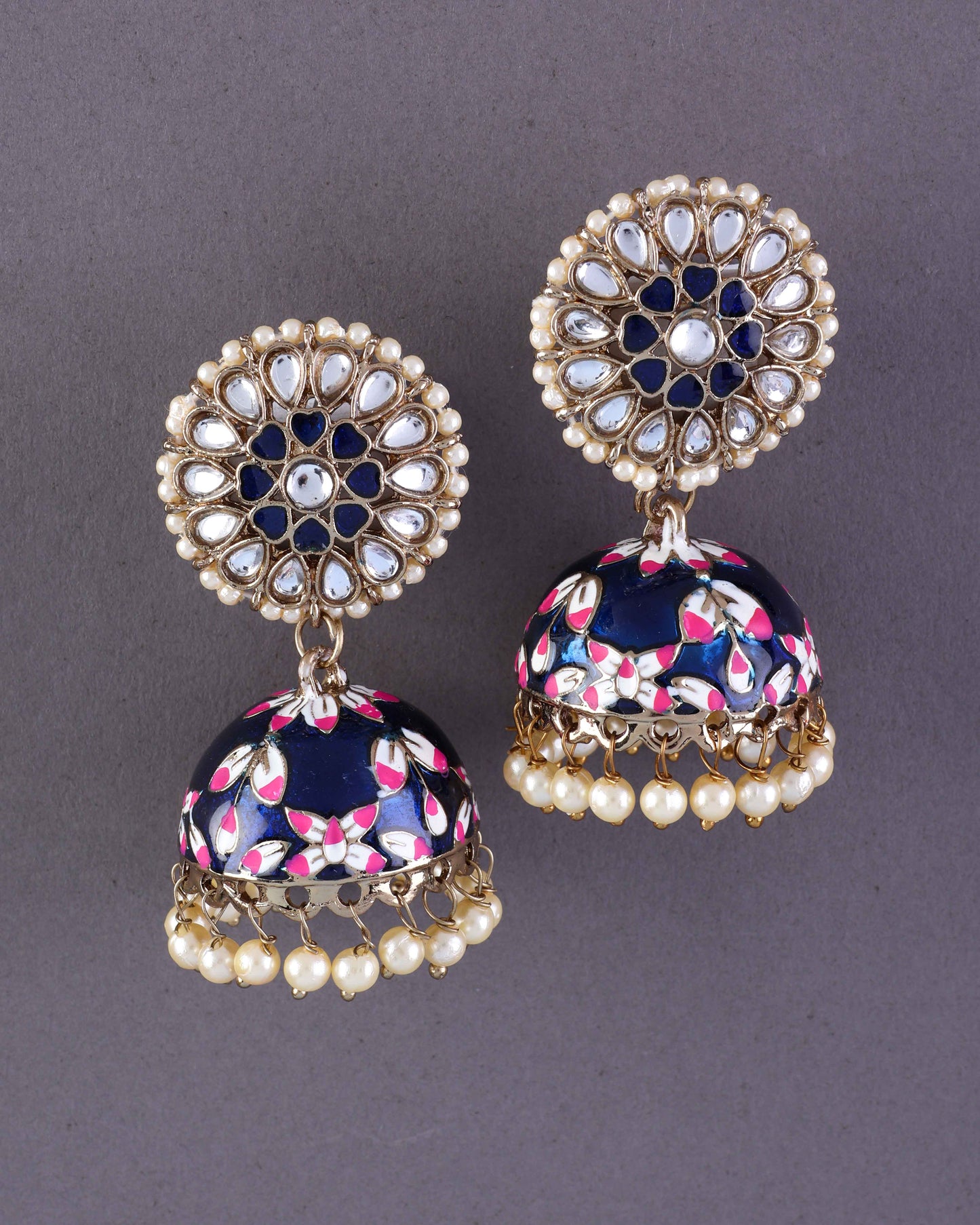 Blue Nimrat Meena Jhumka