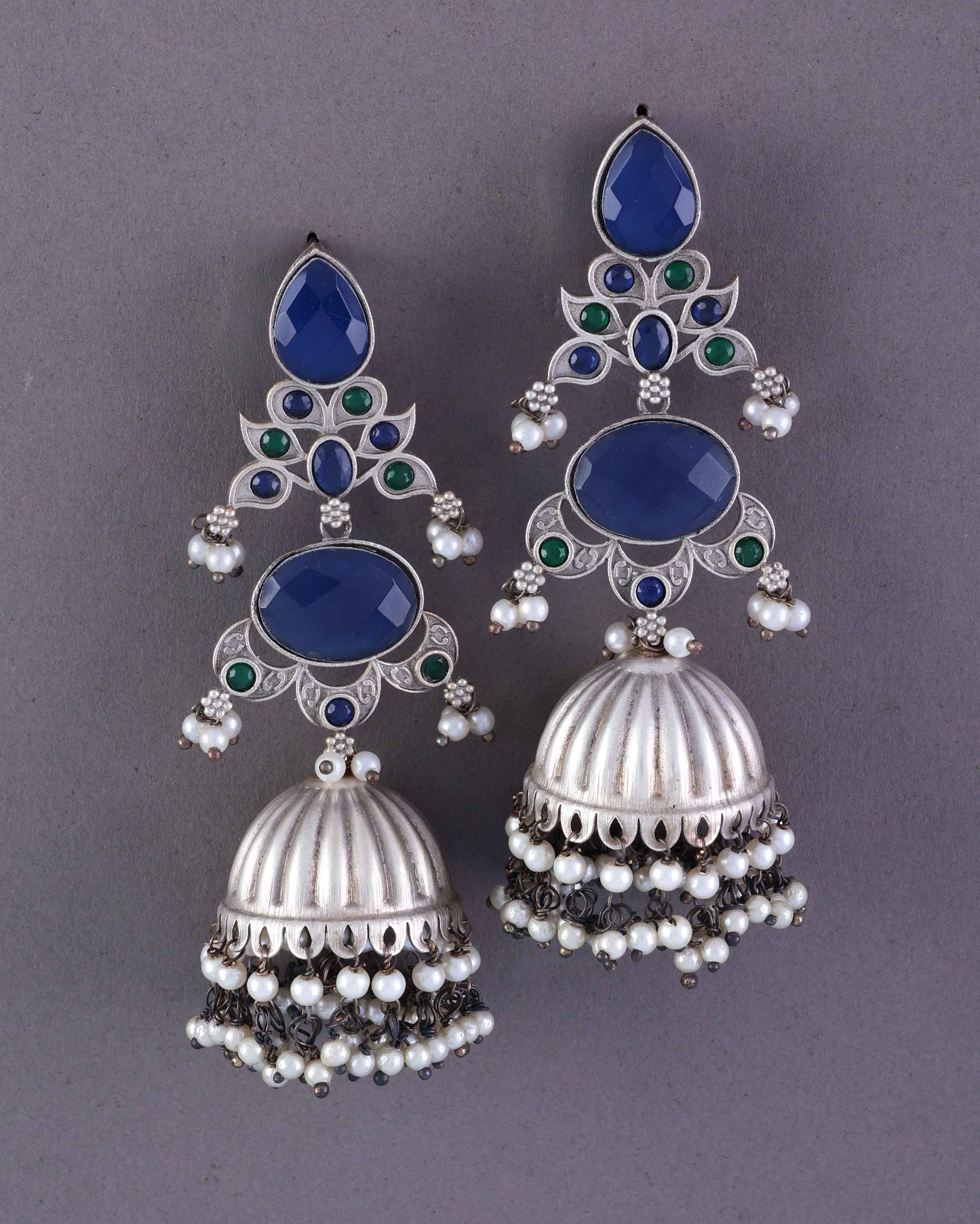 Blue Gulnoor Jhumki
