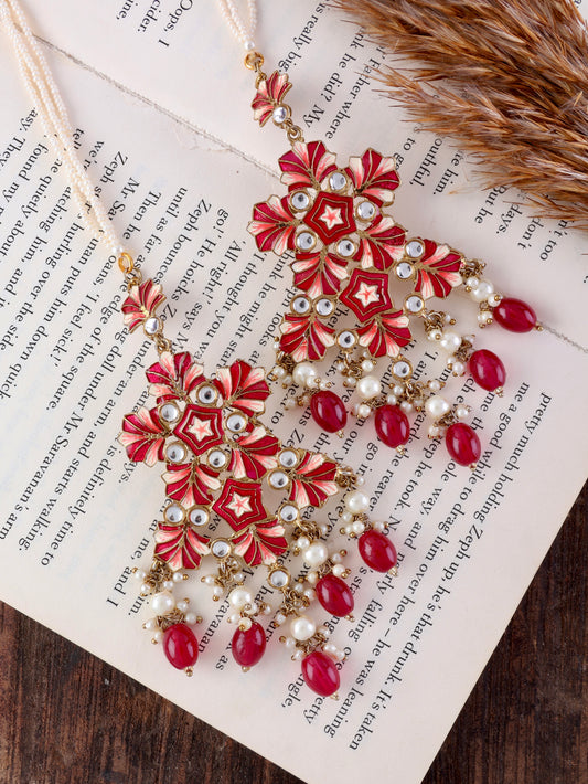 Pink Ragini Designer Earring With Sahara