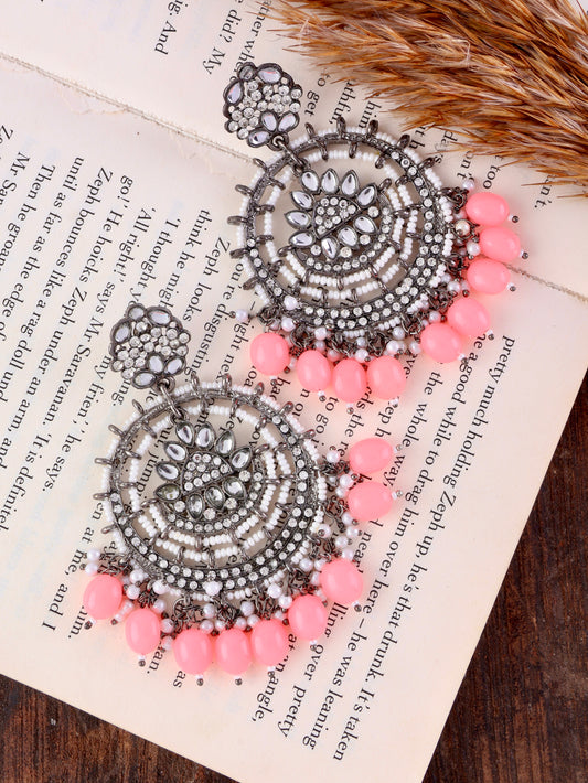 Blush Myraa Zircone Chandbali