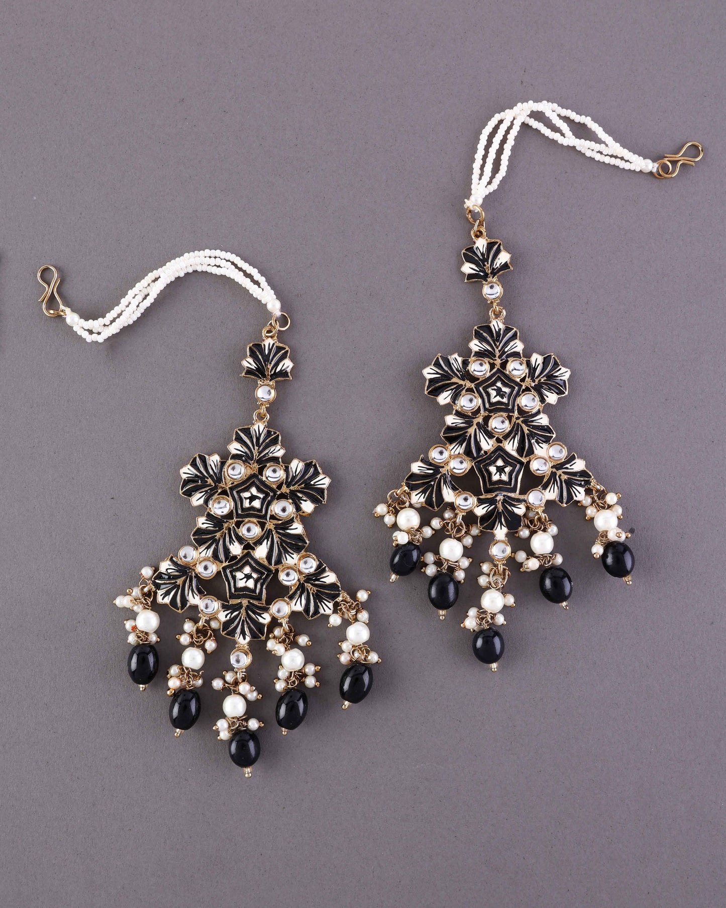 Black Ragini Designer Earring With Sahara