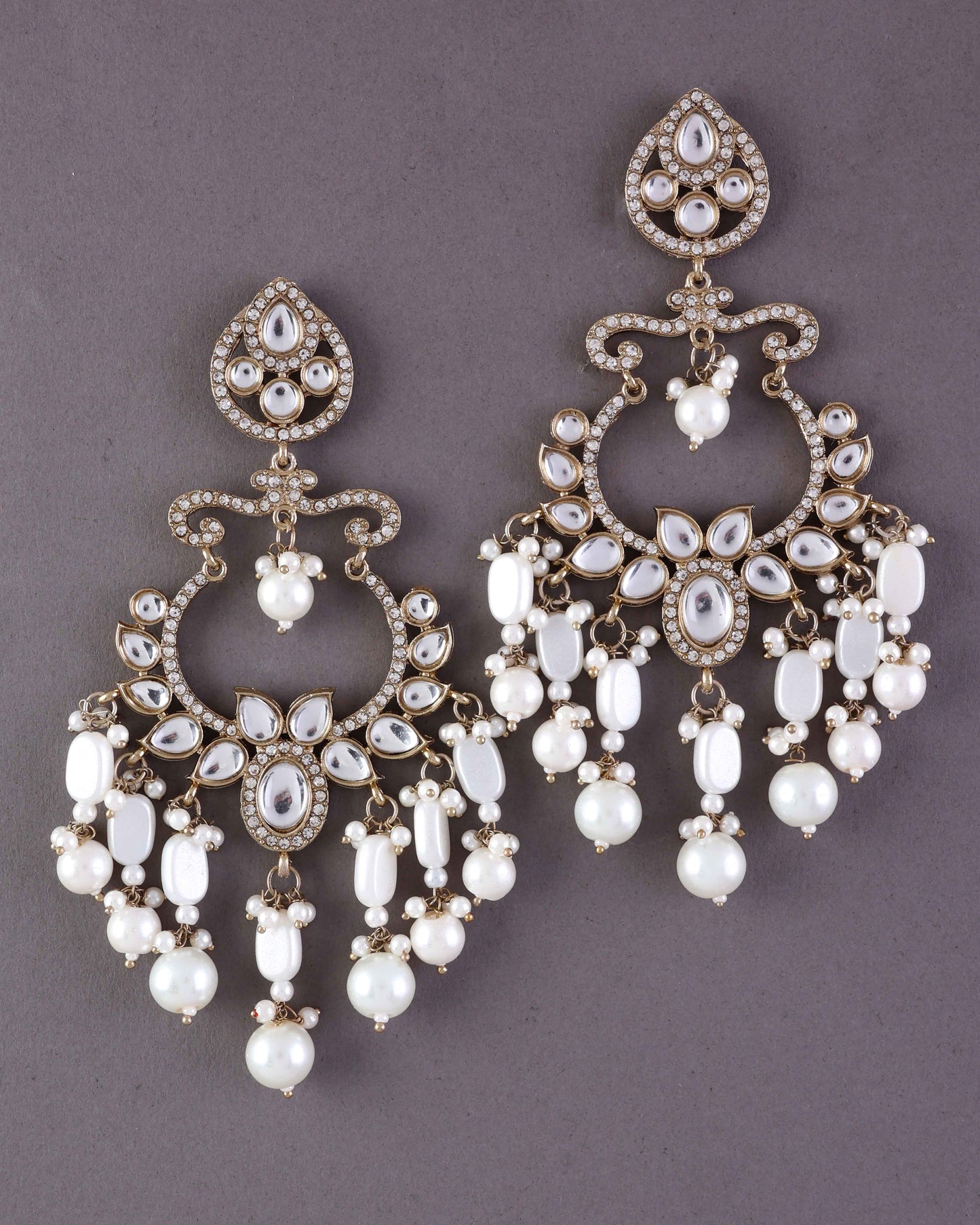 Pearl Rajveer Designer Chandbali Earring