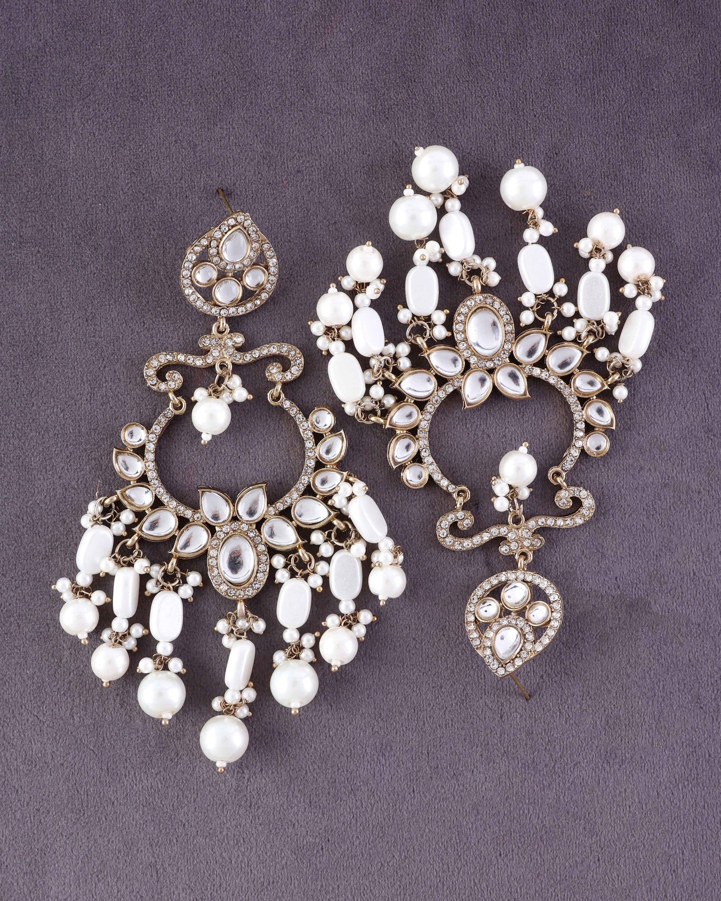 Pearl Rajveer Designer Chandbali Earring