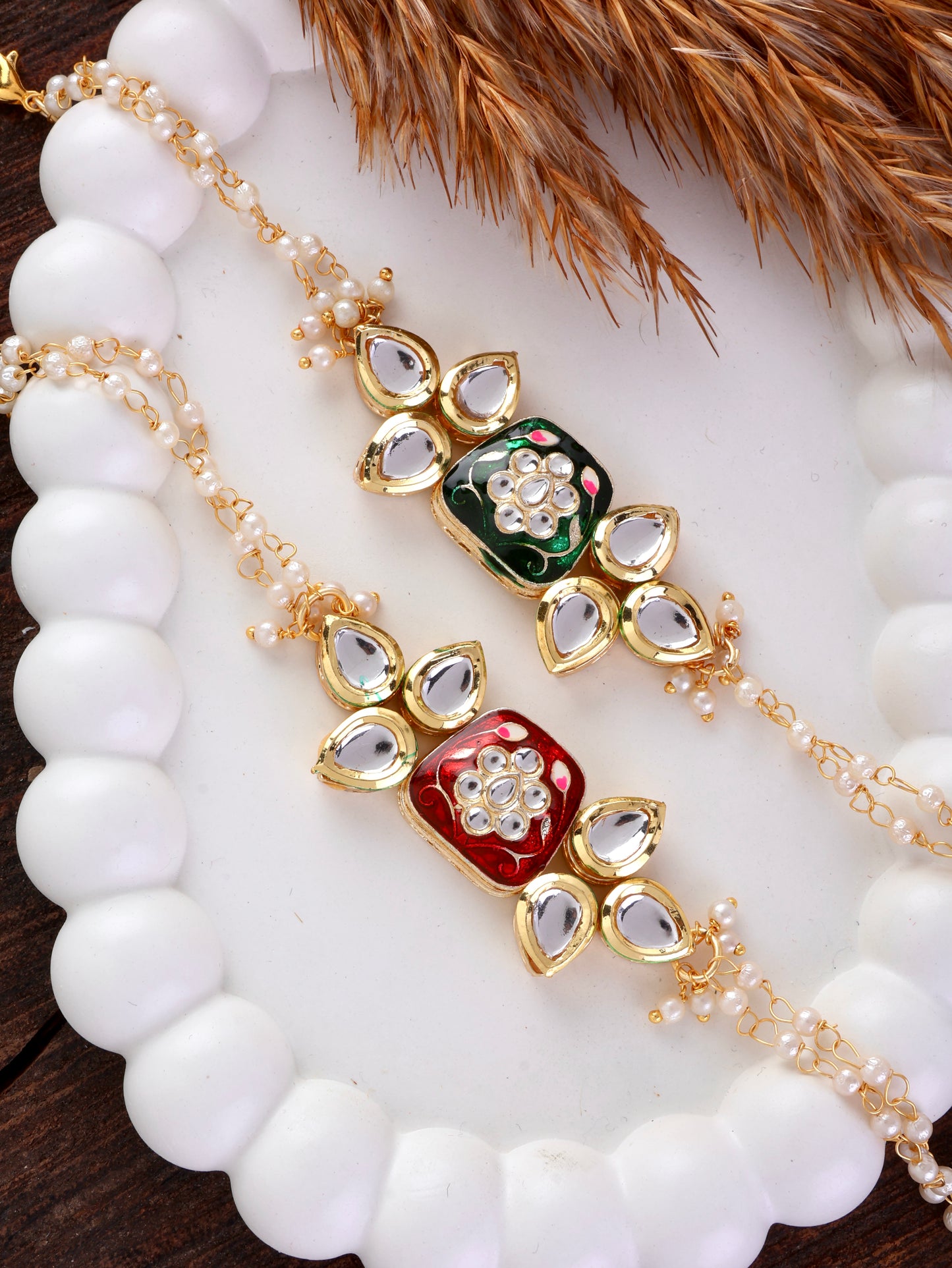 Dyuthi Bhabhi Bracelet with Tilak Set and Card