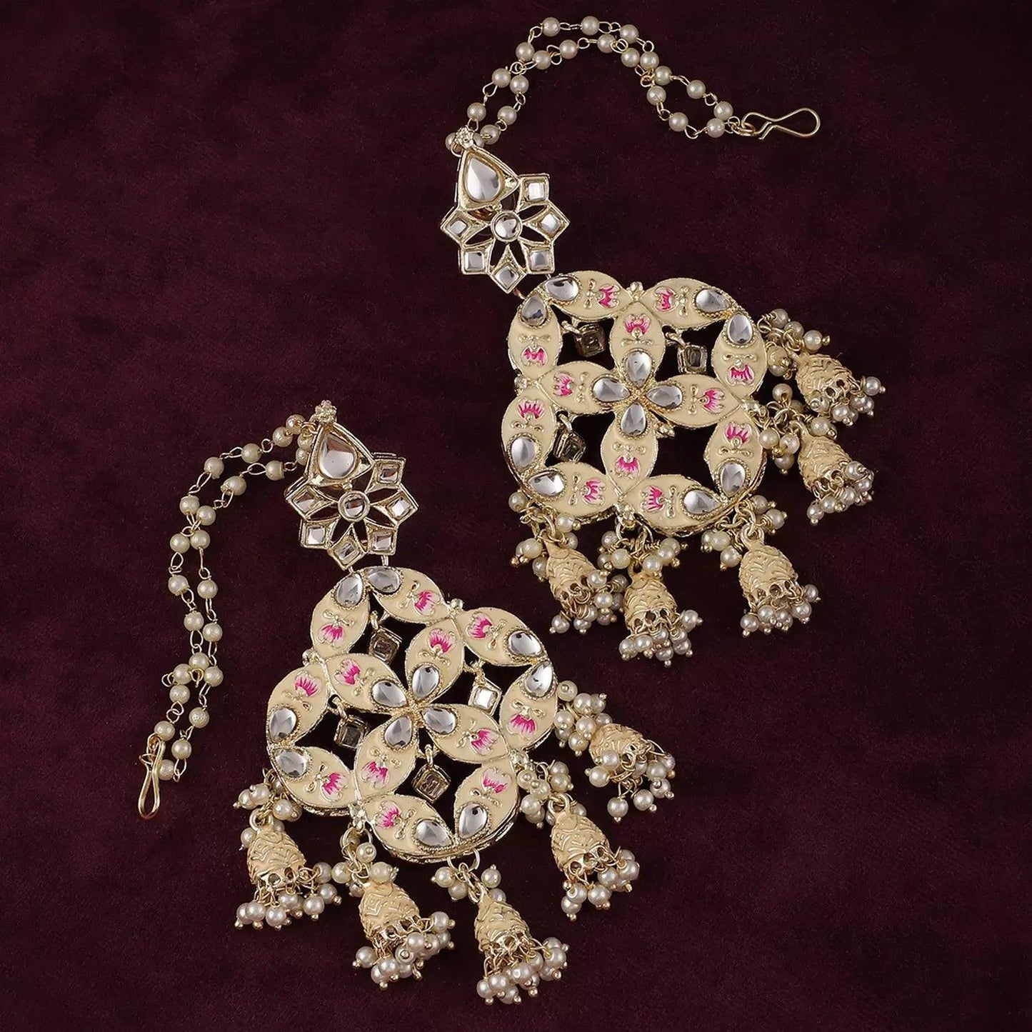 Ivory Nyasa Designer Earring with Sahara