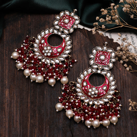 Pink Anisha Chandbali