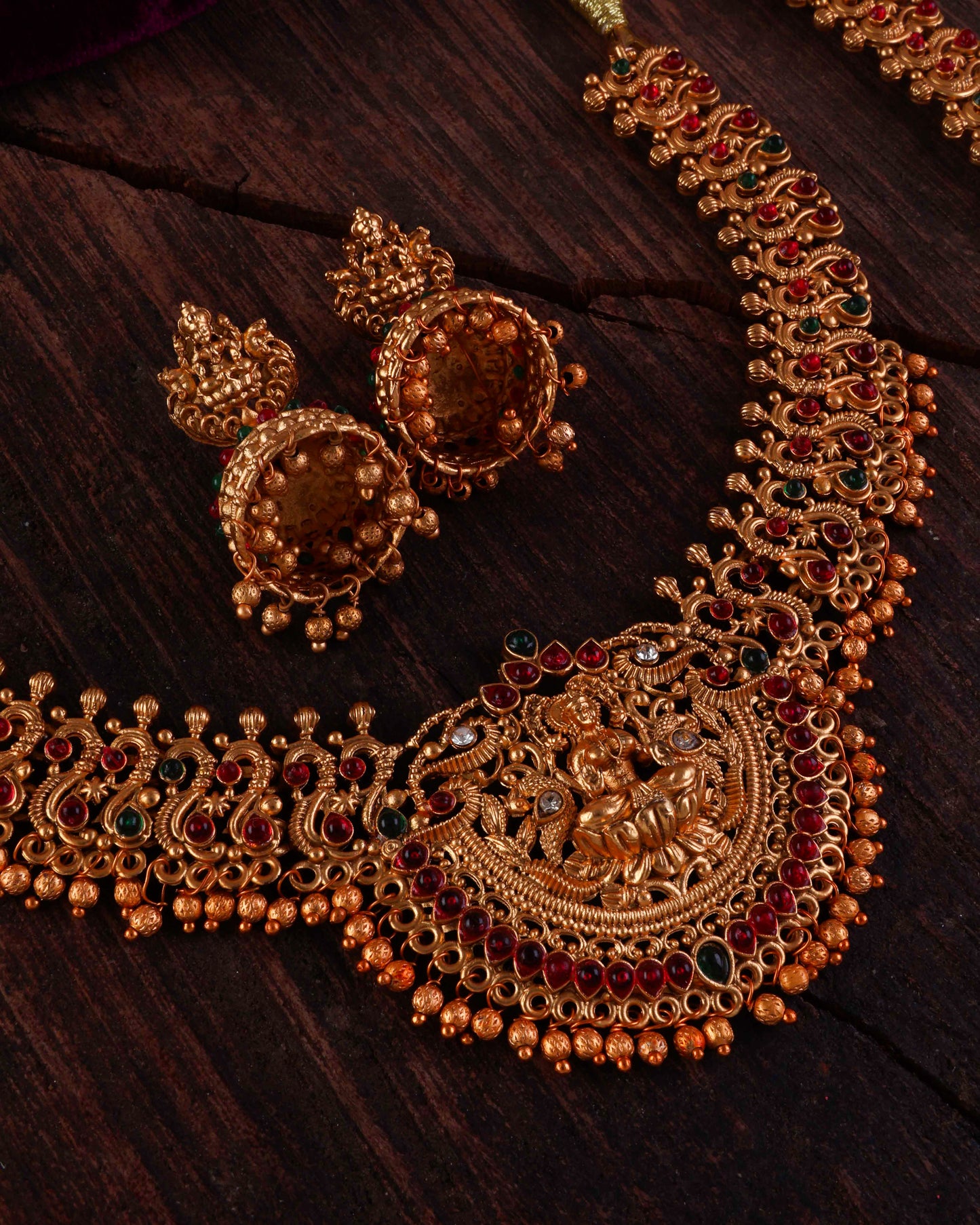 Mridula double layered rajwada necklace with earring