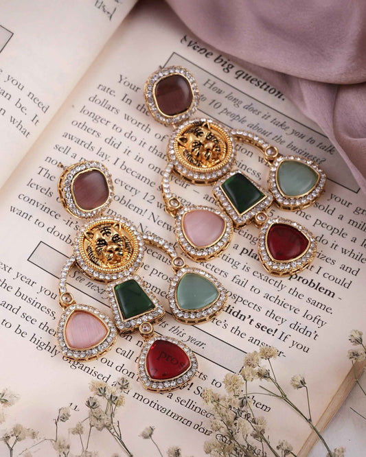 Multi Sabya Designer Earring