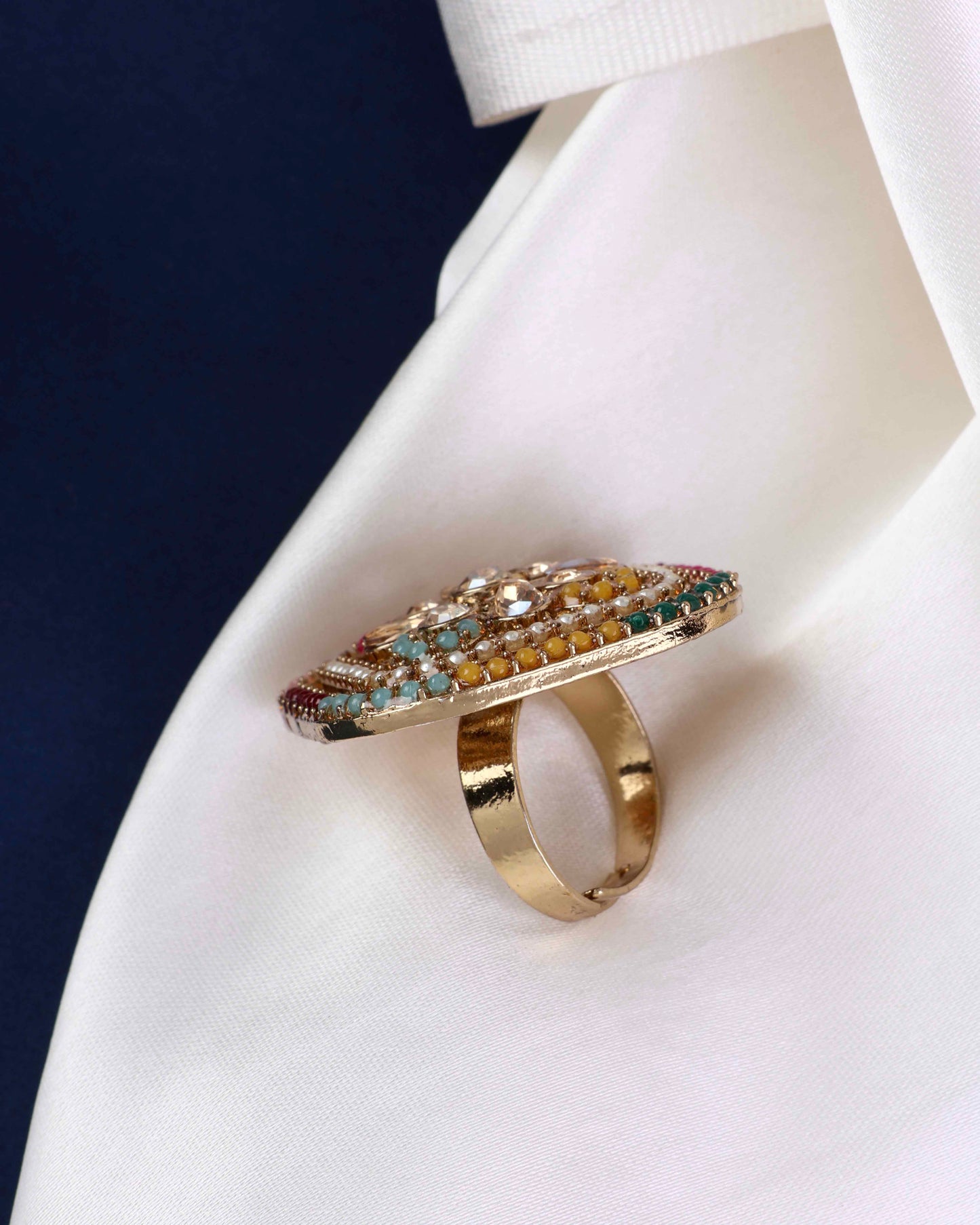 Arya Jadau Ethnic Ring