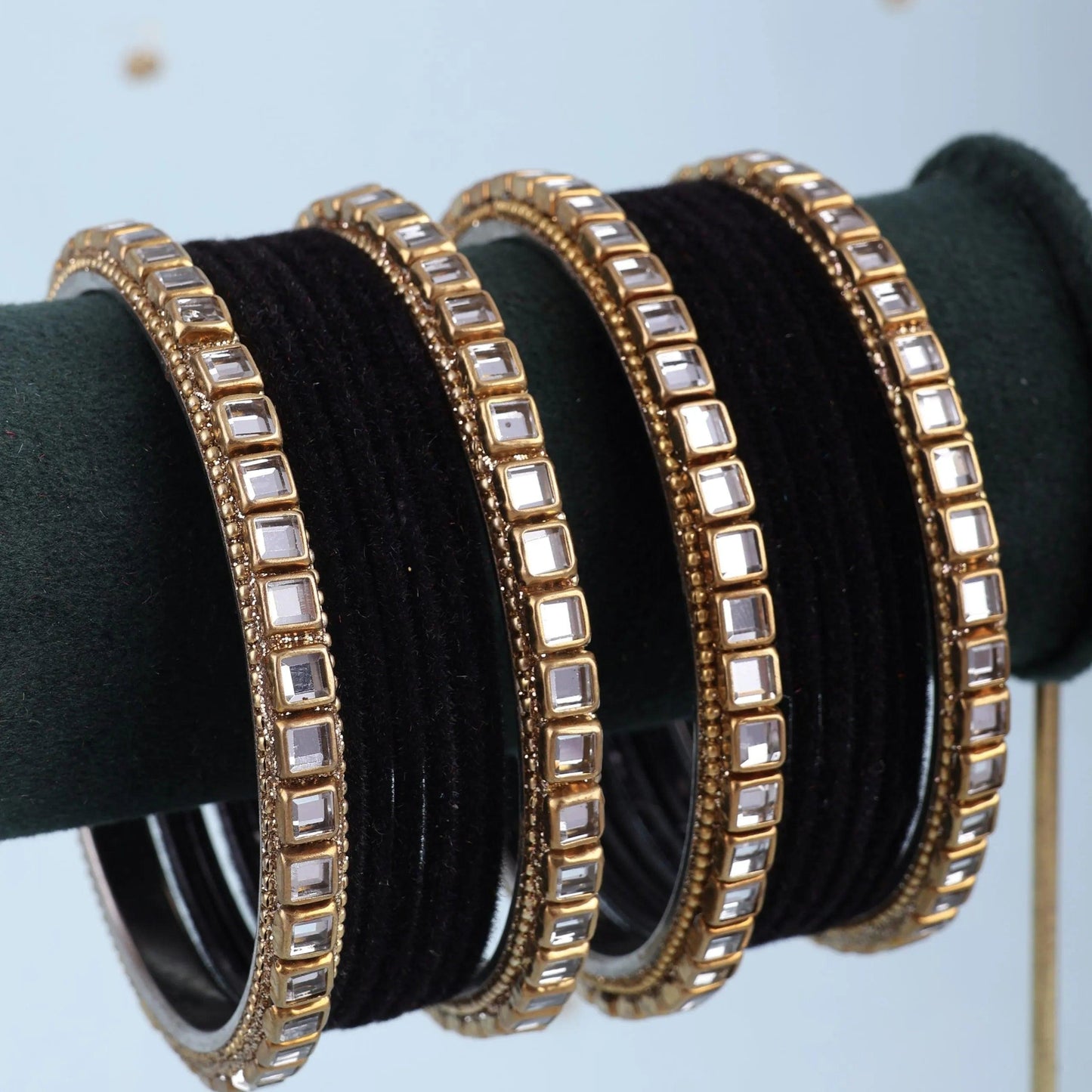 Black Jahan Bangle Set