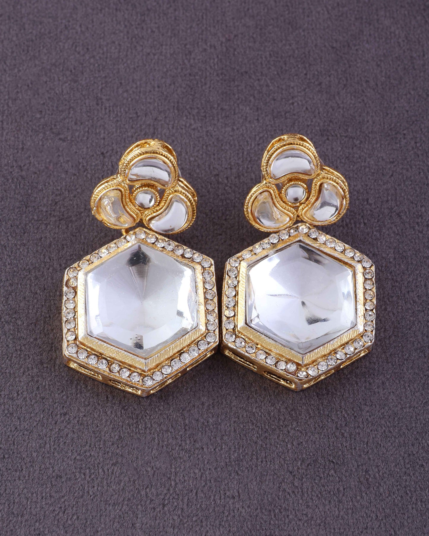 Vrihaan Combo of 3 Zircone Earring