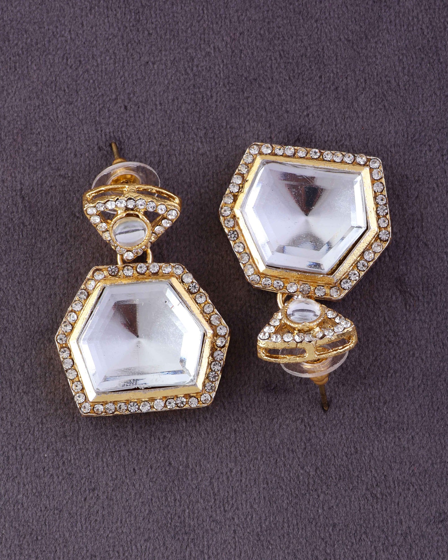 Vrihaan Combo of 3 Zircone Earring