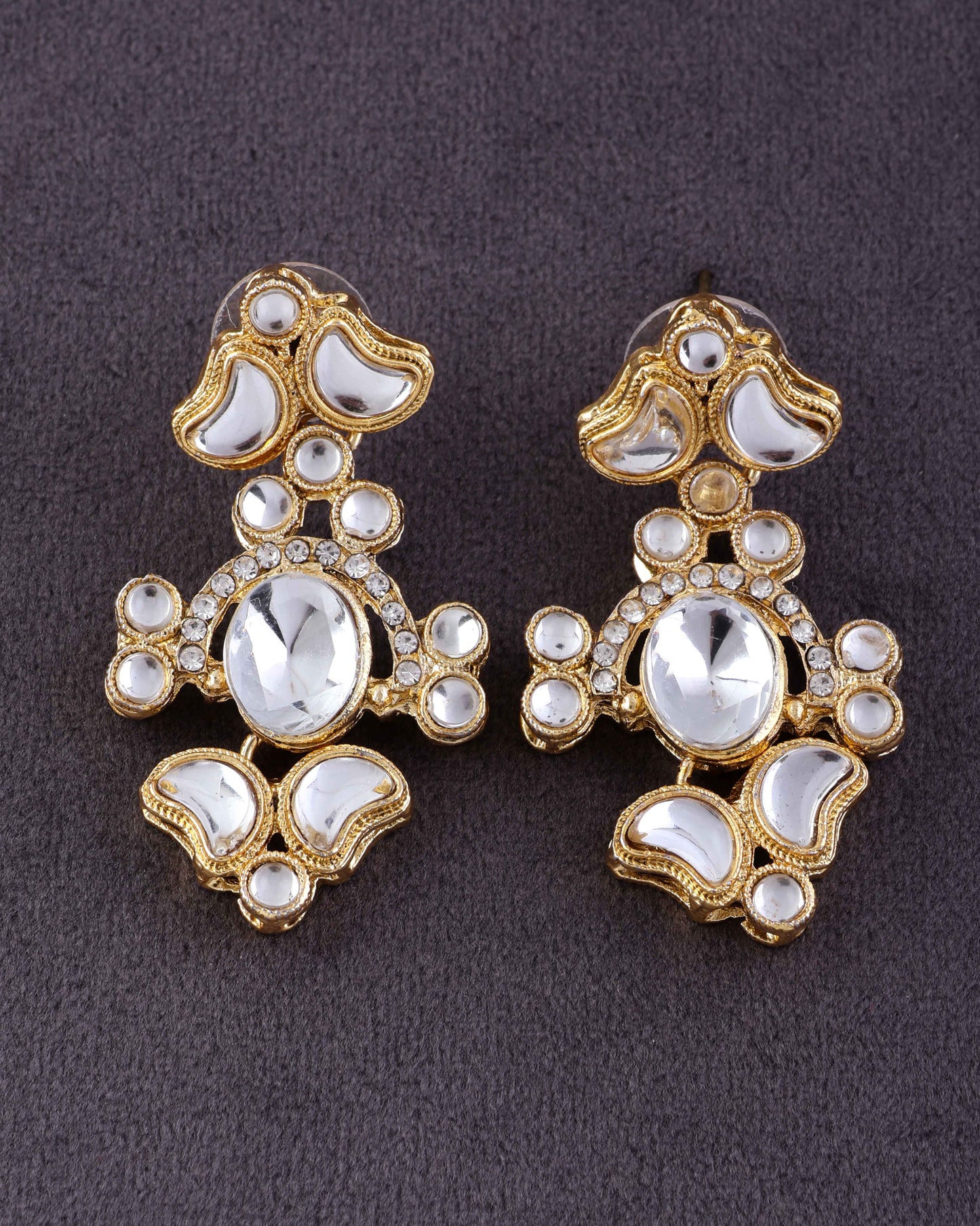 Nish Gold Zircone Earring