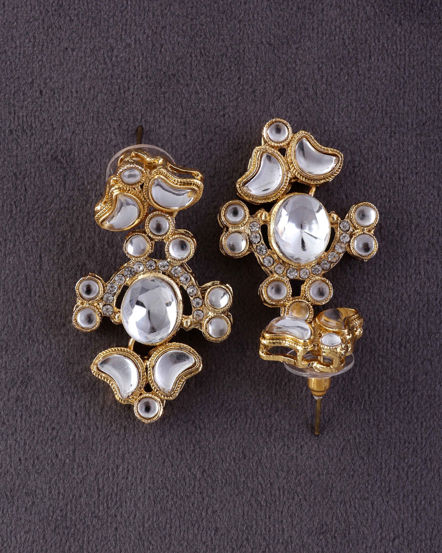 Nish Gold Zircone Earring
