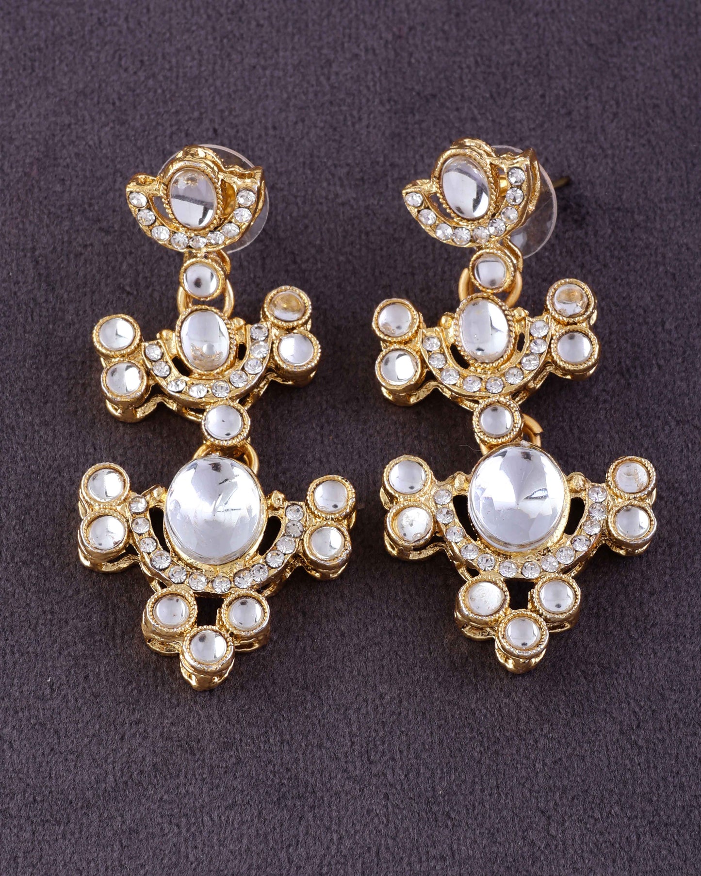 Vrihaan Combo of 3 Zircone Earring