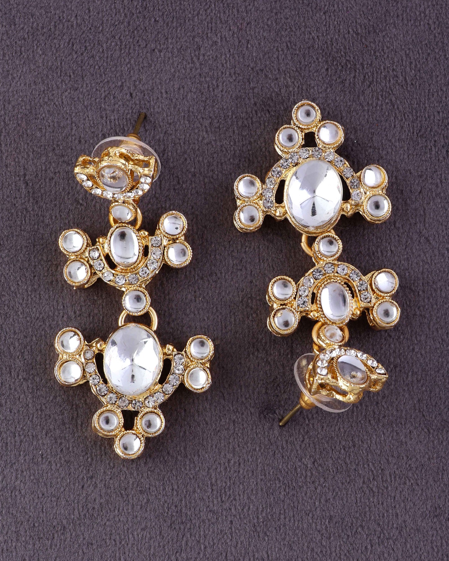 Vrihaan Combo of 3 Zircone Earring