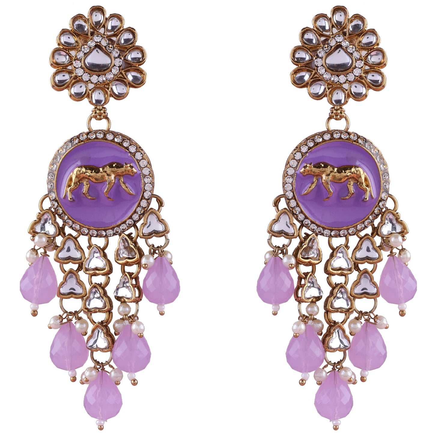 Lilac Arnav Bollywood Inspired Designer Earring