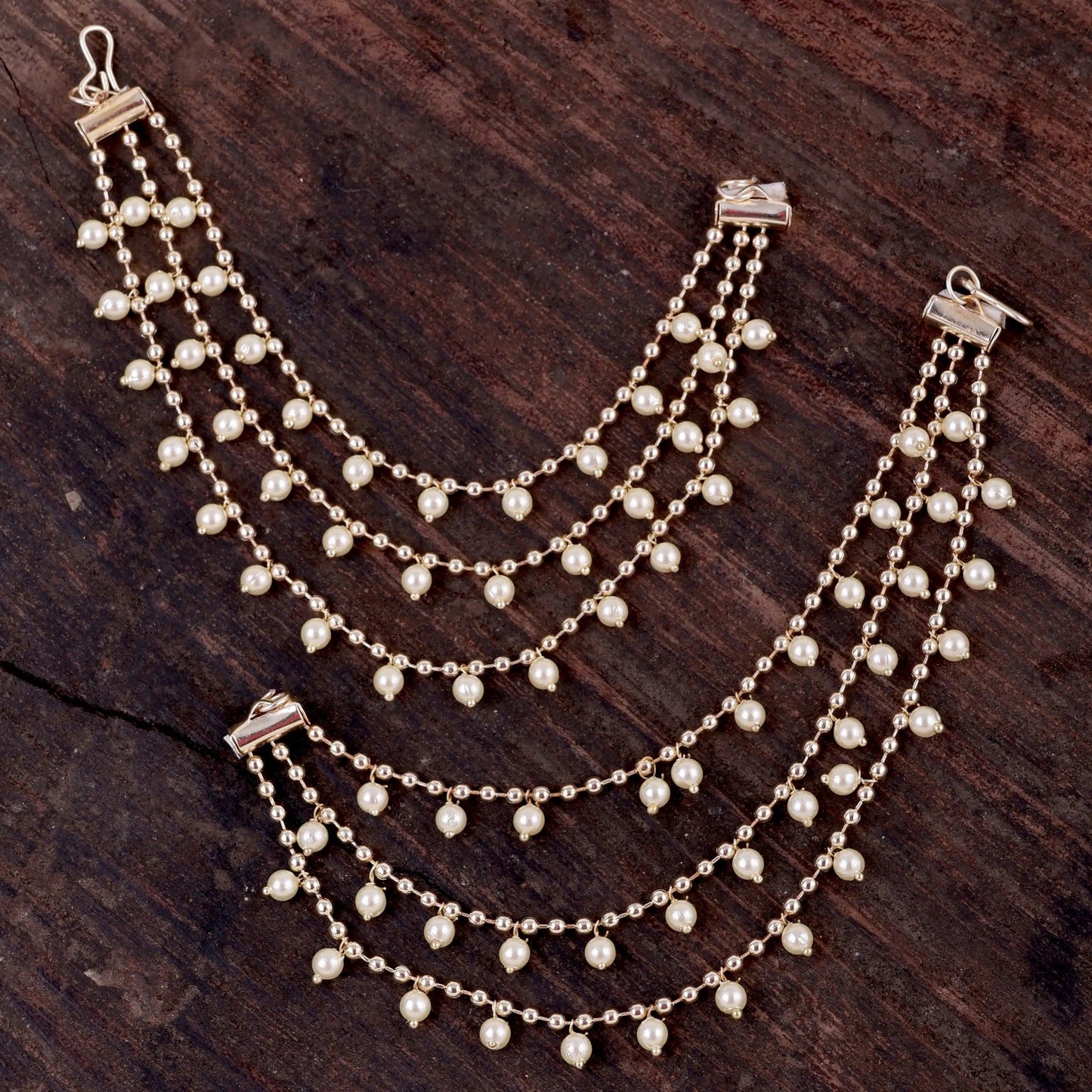 Bahubali Sleek Kaan Chain Pair