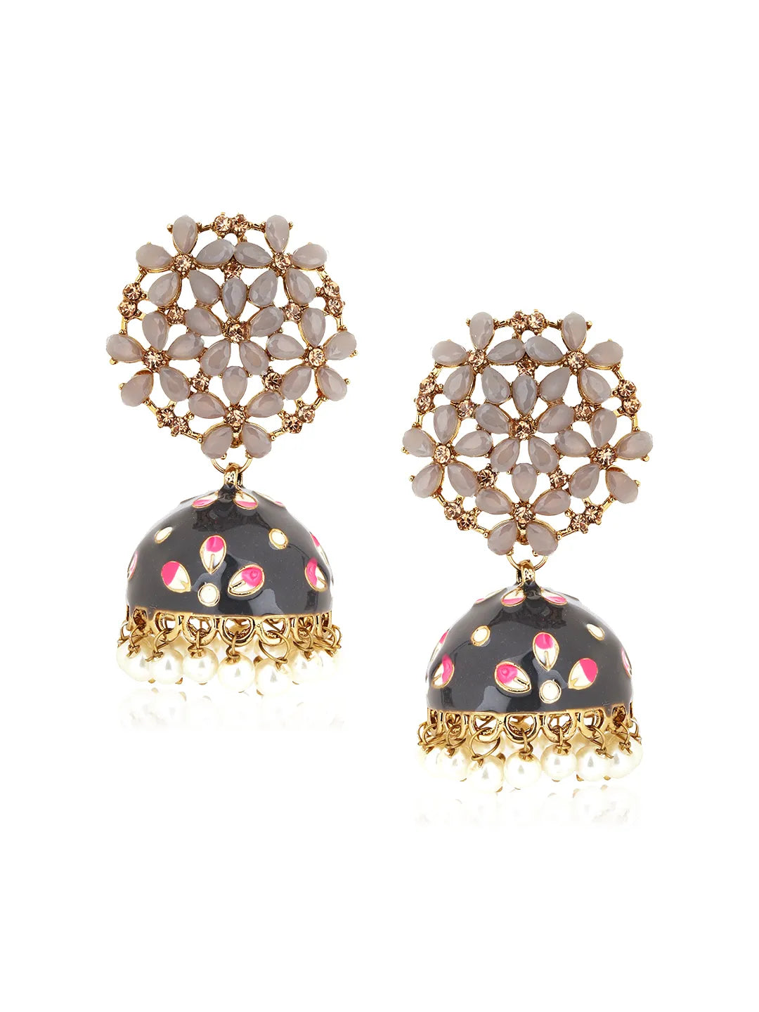 Grey Manya Jhumka