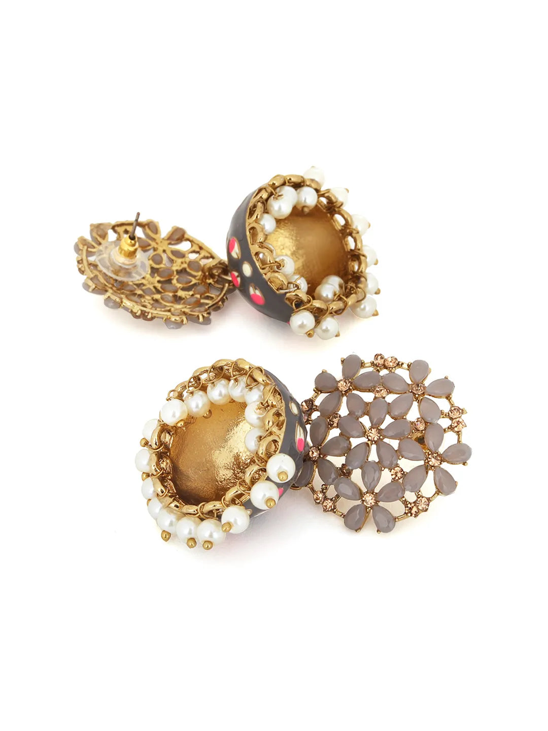 Grey Manya Jhumka