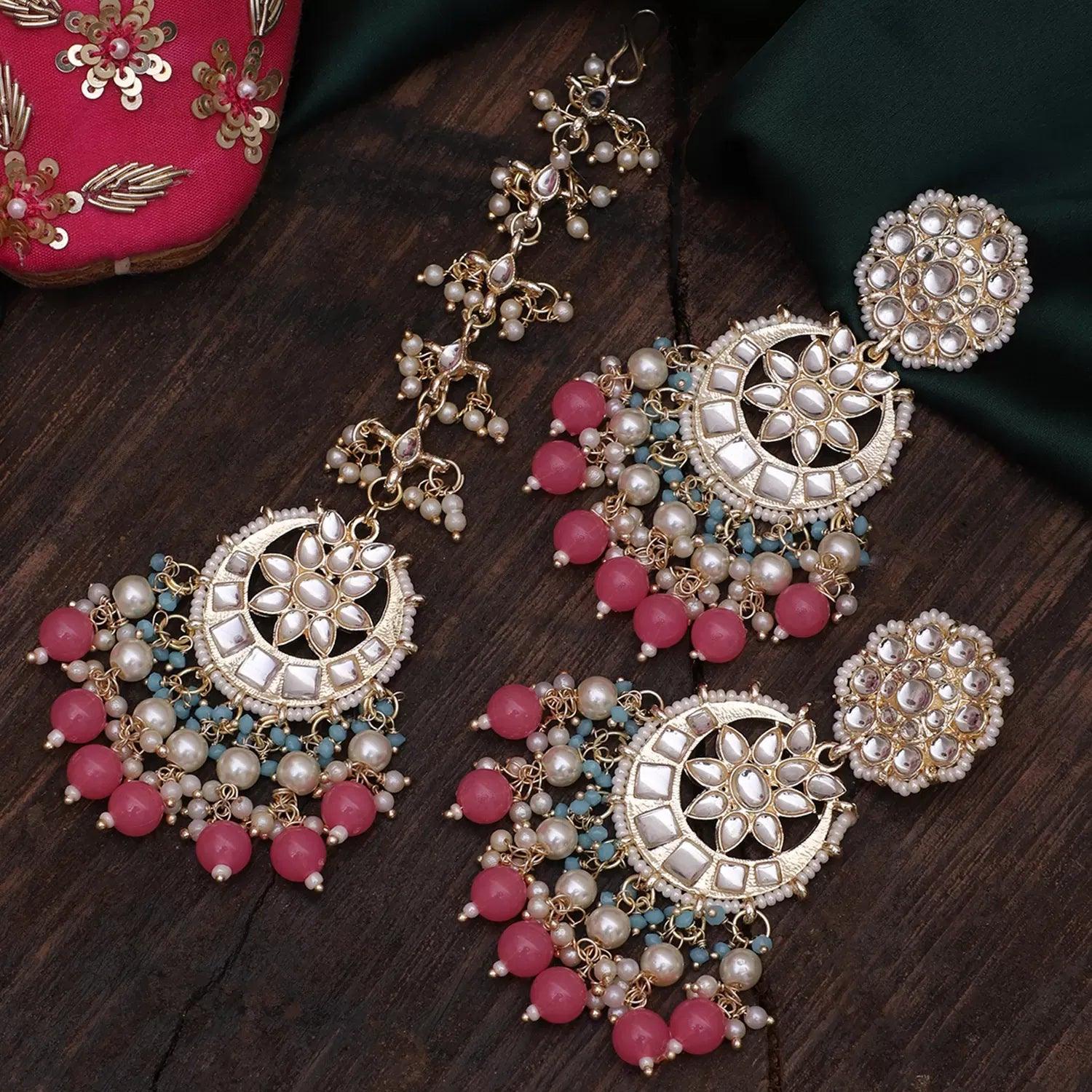 Blush Sunaina Teeka Earring Set Shona s Style