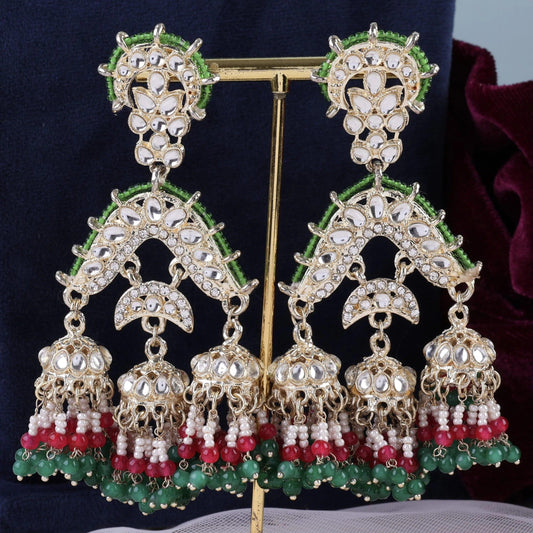 Green Prabhnoor Jhumka