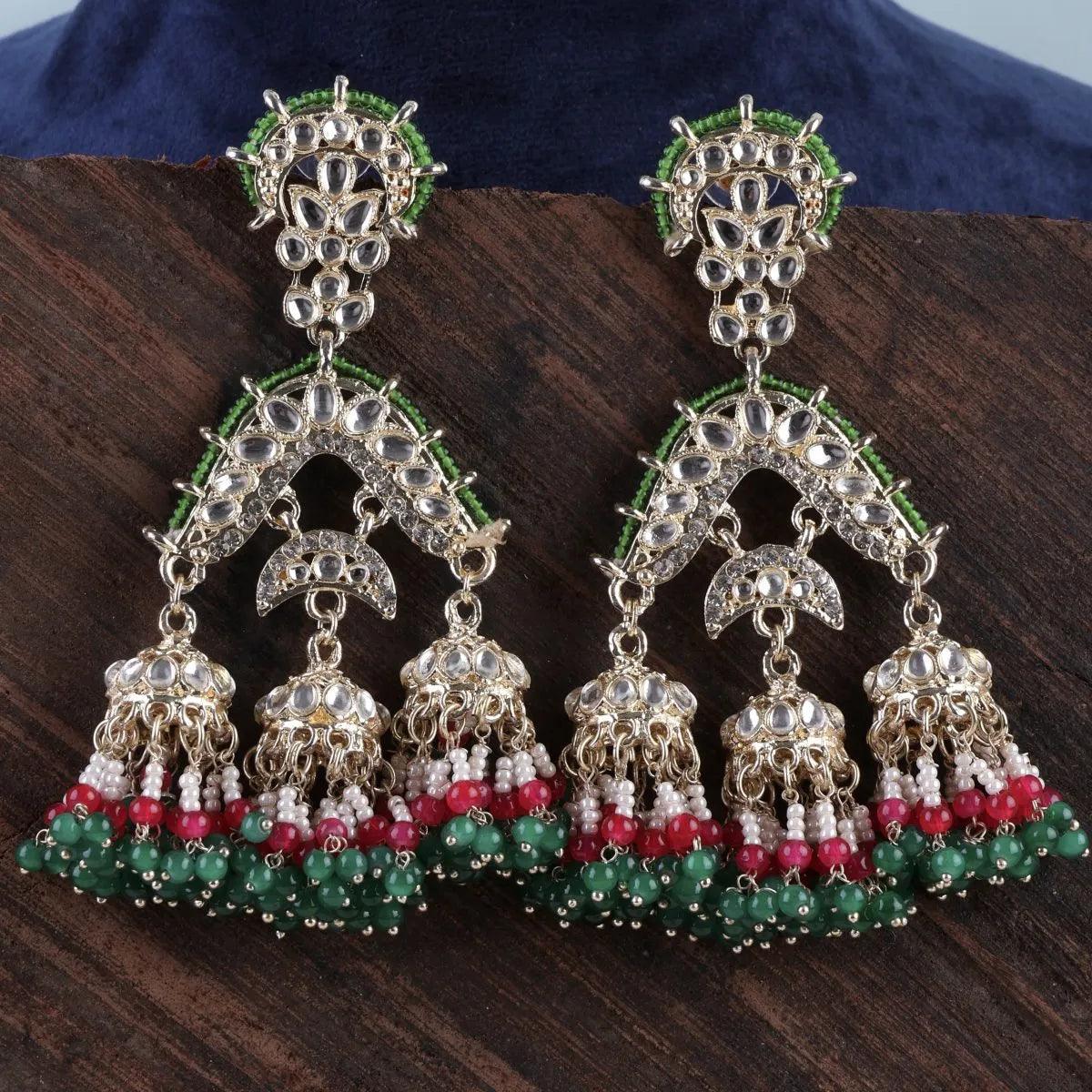 Green Prabhnoor Jhumka