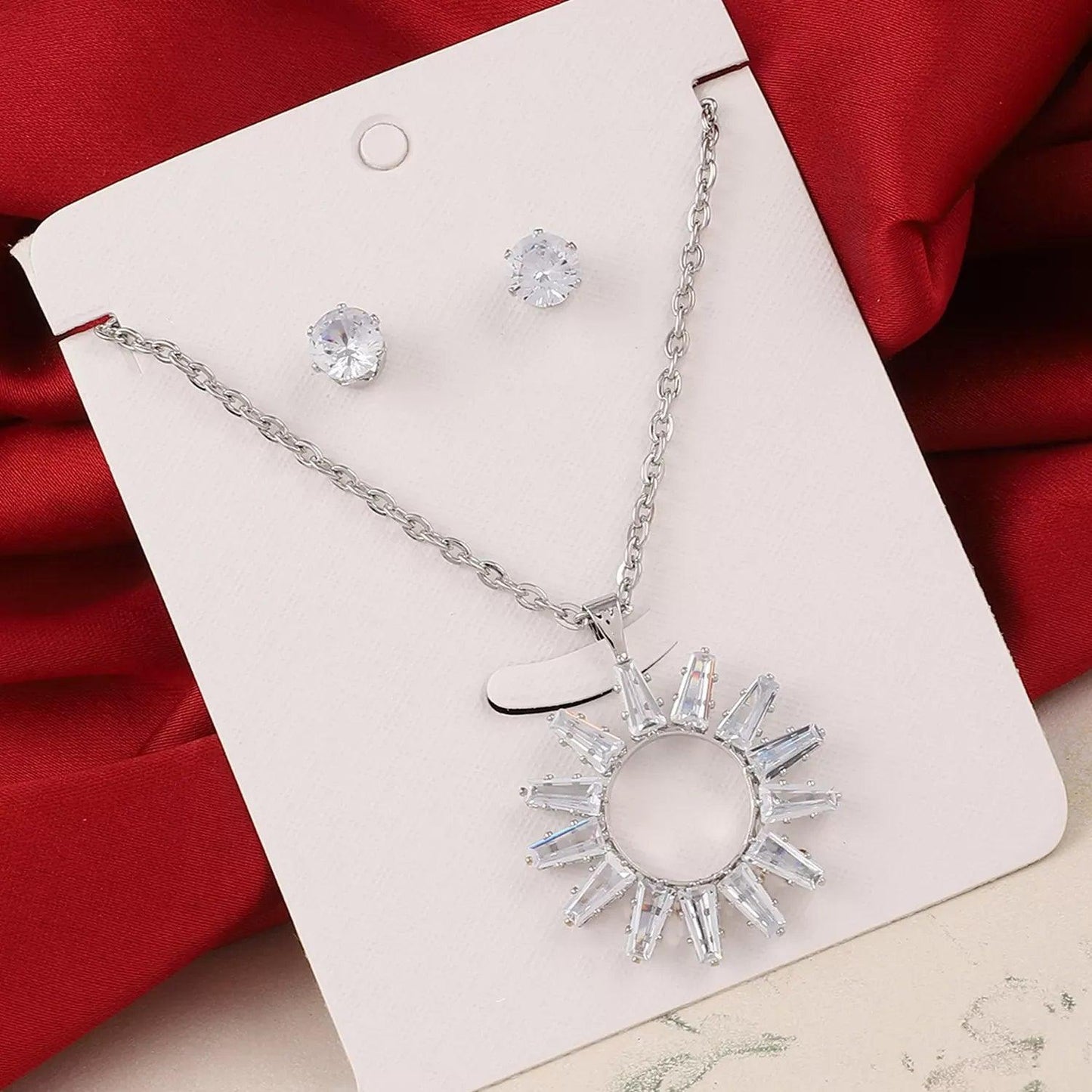 Delilah American Diamond Necklace Set