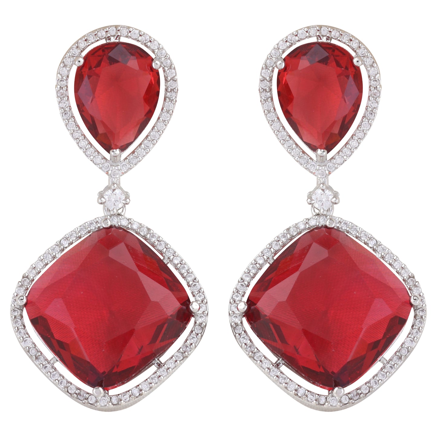Wine Denis American Diamond Earring