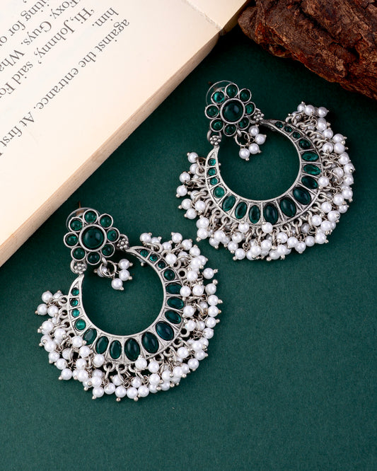Green Saroj Kumud Earring