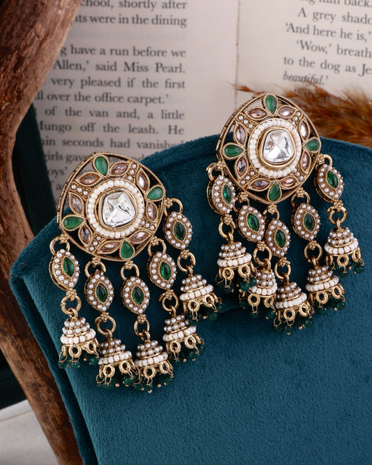 Green Mahnoor Designer Earring