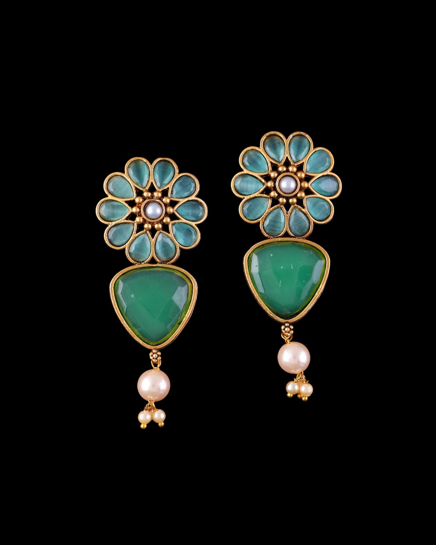 Mint Afra Earring