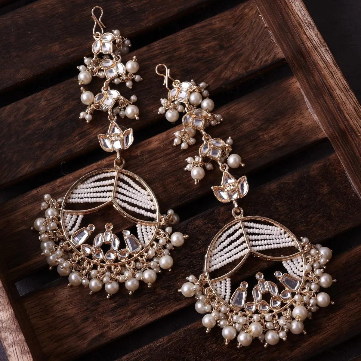 Pearl Gold Ishleen Chandbali