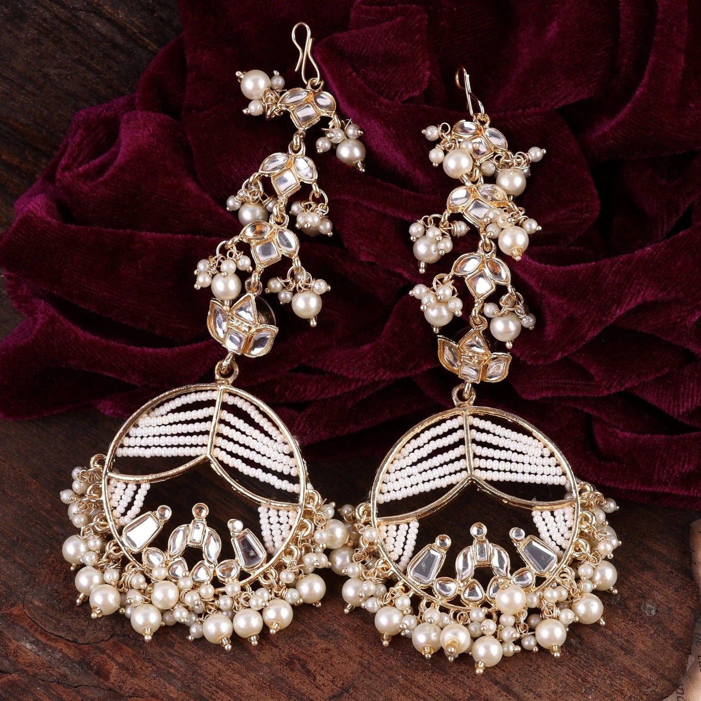 Pearl Gold Ishleen Chandbali