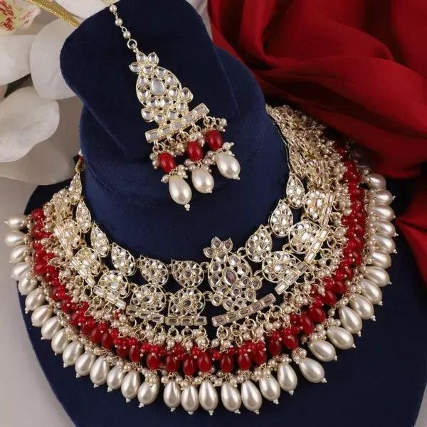 Red Meera Royal Necklace