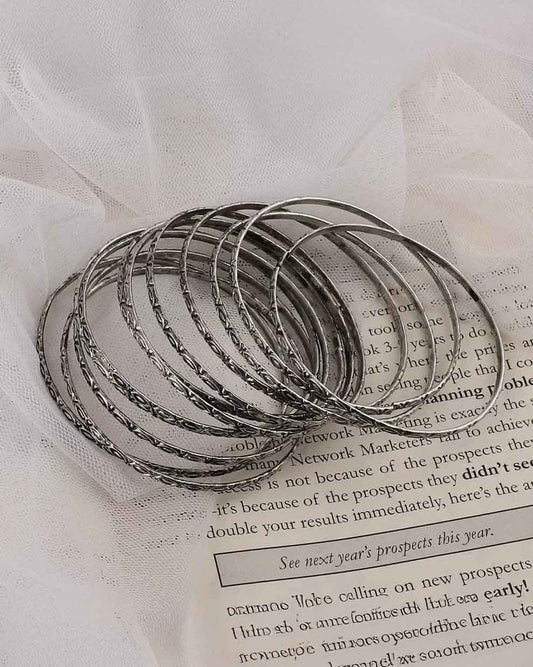 Funky Oxidised Bangle – 12pc