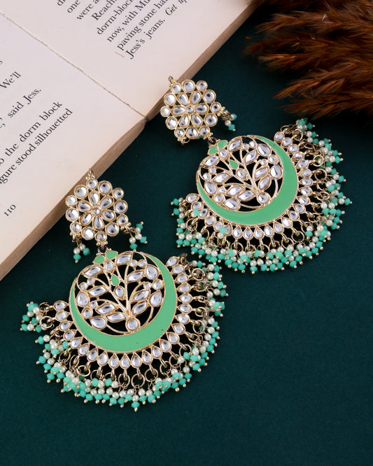 Mint Green Khyati Chandbali