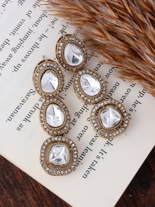 Silver Rishita Polki Dupe Earring