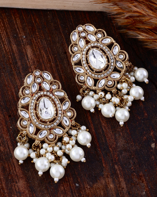 Darsh Pearl Zircone Earring