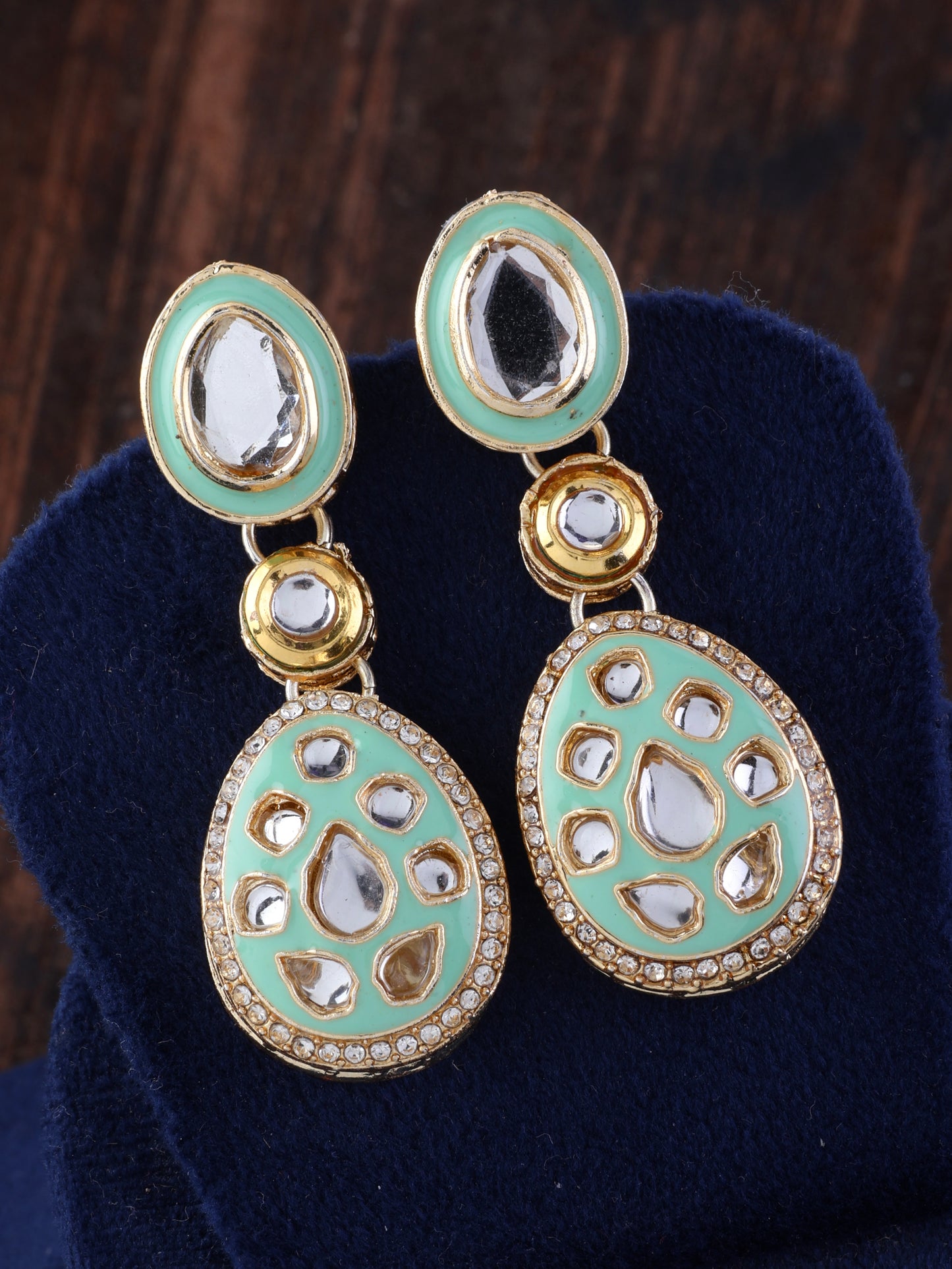 Mint Kuvar Meenakari Earring