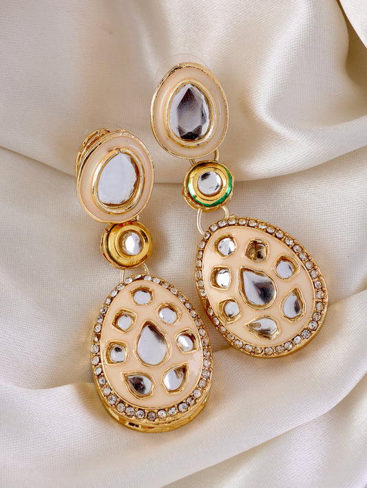 Ivory Kuvar Meenakari Earring