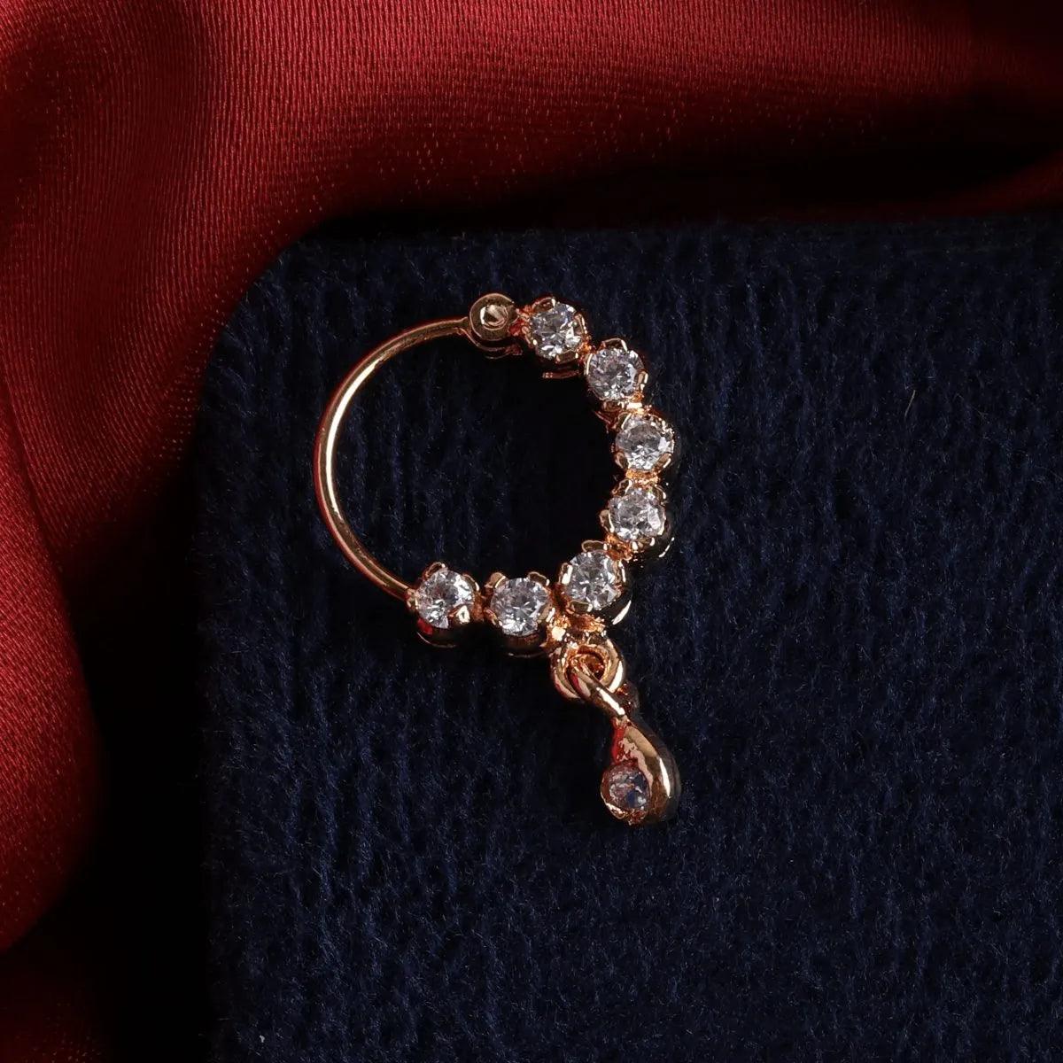 Shubh Nose Ring Indian Nath - Pierced