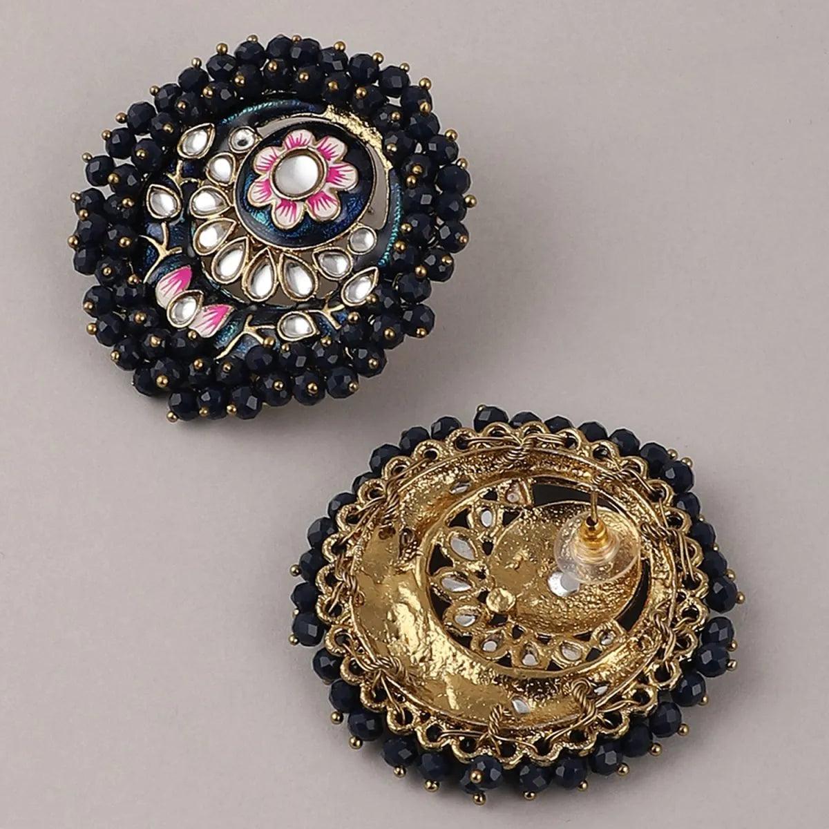 Navy Blue Ashu Meena Stud