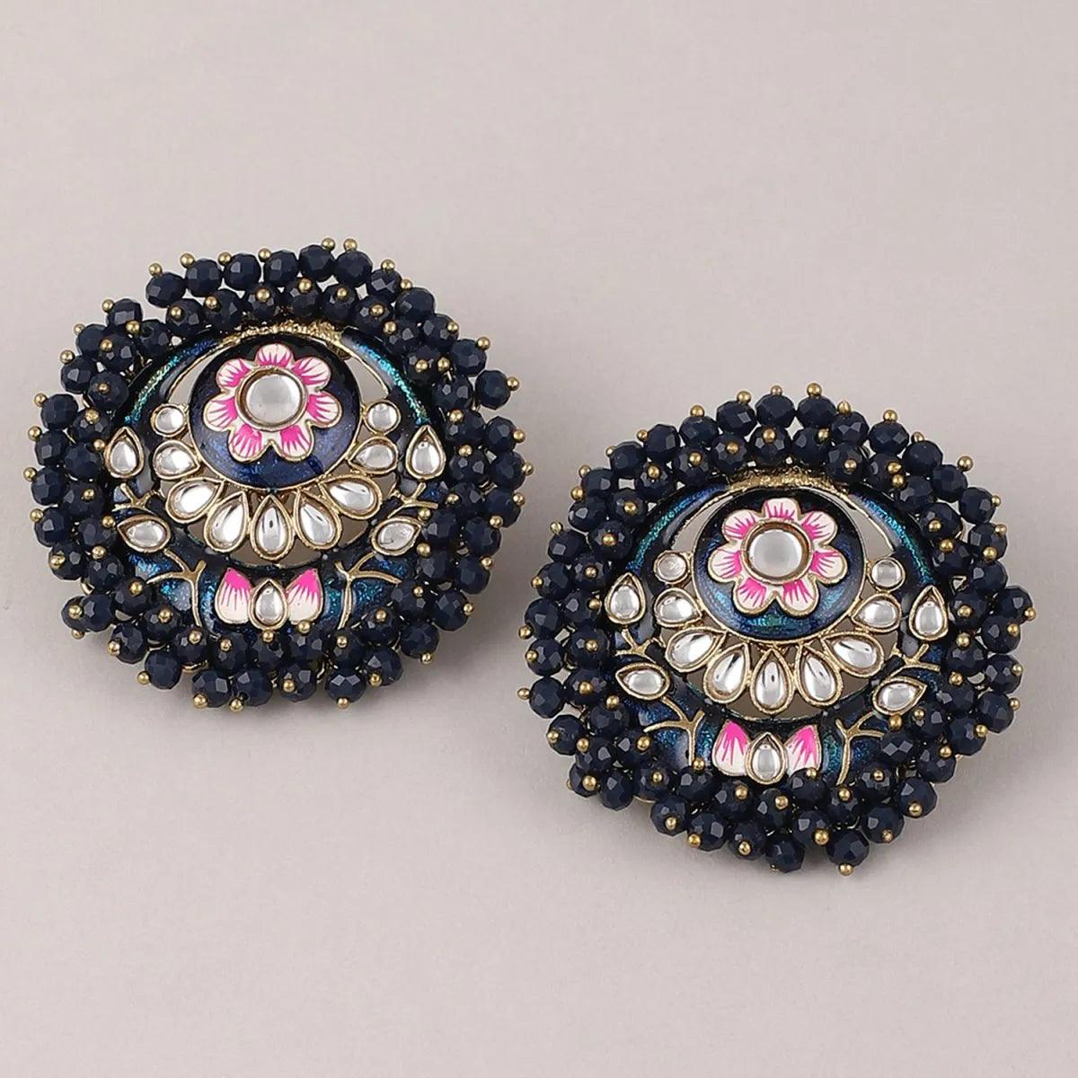 Navy Blue Ashu Meena Stud