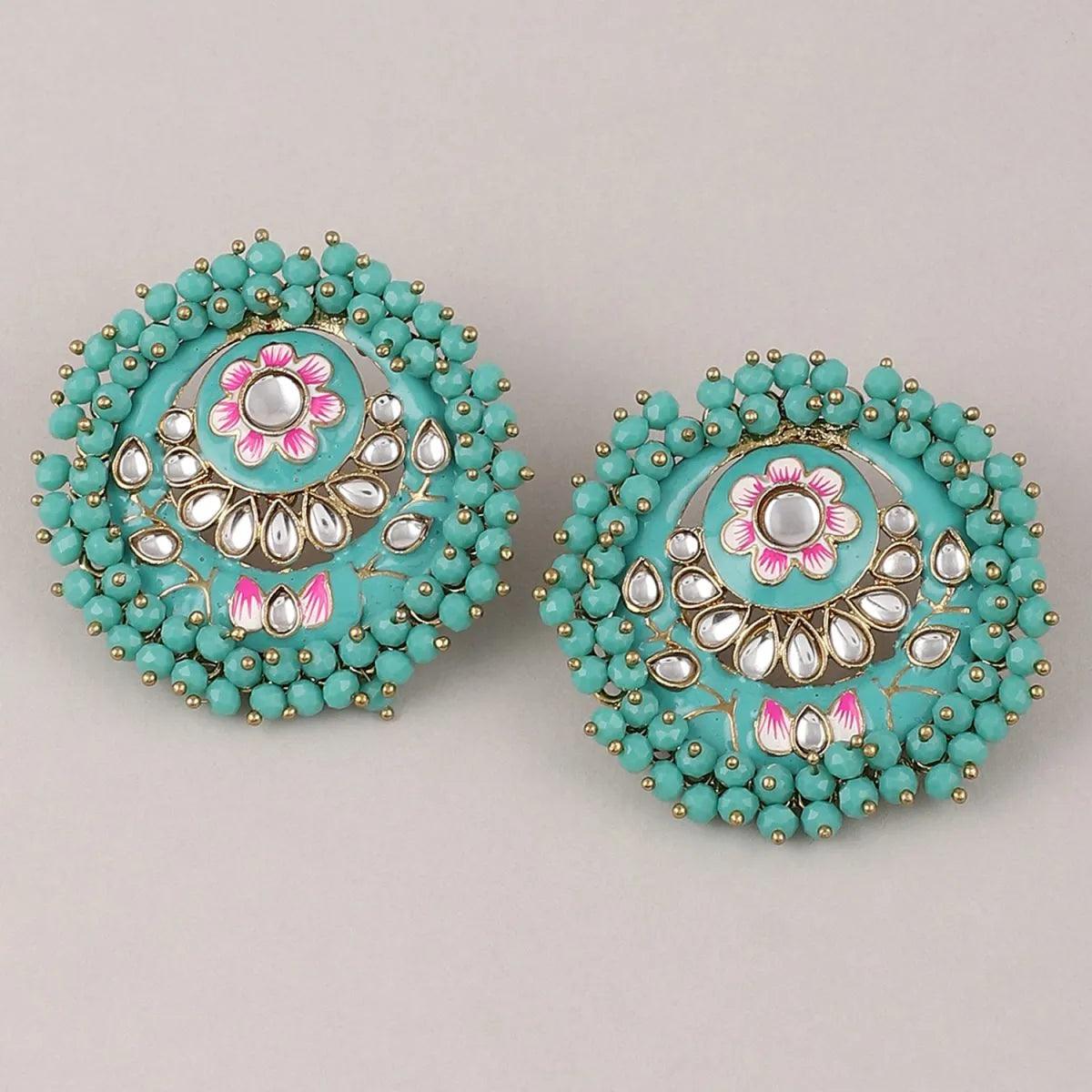 Turquoise Ashu Meena Stud