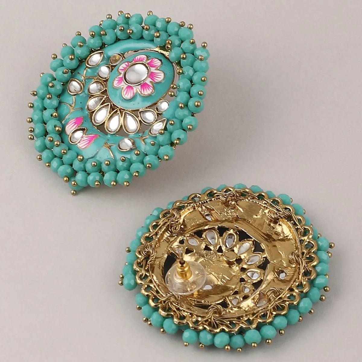 Turquoise Ashu Meena Stud
